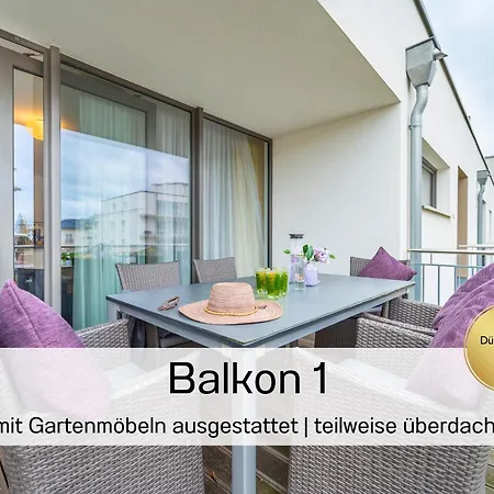 Ostsee-traumferienwohnungen Duenenresort - Meerblick, Balkon & Wallbox, Strandnah
