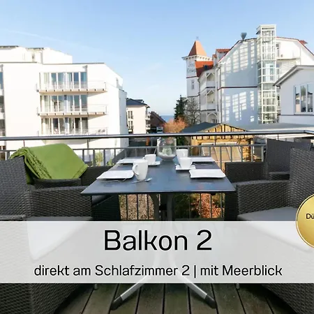 Ostsee-traumferienwohnungen Duenenresort - Meerblick, Balkon & Wallbox, Strandnah アパート *