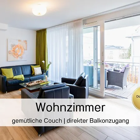 アパート Ostsee-traumferienwohnungen Duenenresort - Meerblick, Balkon & Wallbox, Strandnah ビンツ