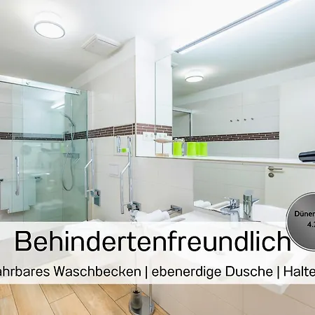 דירה Ostsee-traumferienwohnungen Duenenresort Mit Meerblick Und Balkon בינץ