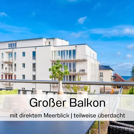 Ostsee-traumferienwohnungen Duenenresort - Meerblick, Balkon & Wallbox, Strandnah アパート *